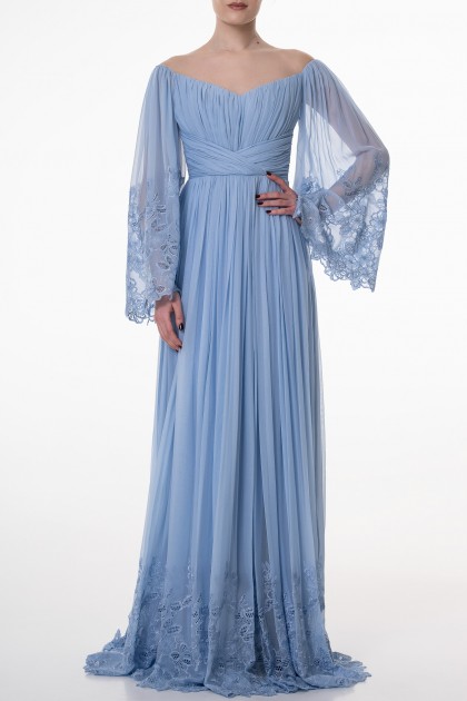 NAWARA CELESTE BOHO SILK DRESS