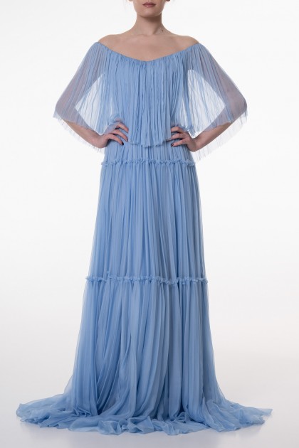 RANIS BOHO CIELO SILK LONG DRESS