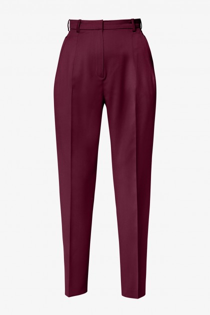 BURGUNDY CLASSIC CONIC PANTS