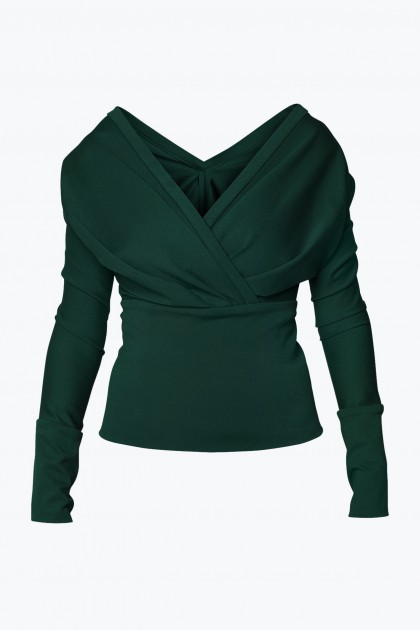 SOFIA EMERALD STRETCHY TOP