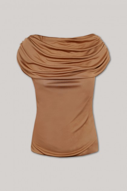 LEAH ALMOND JERSEY TOP