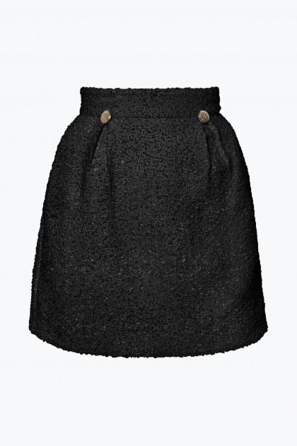 JOANNA BLACK TWEED SHORT SKIRT